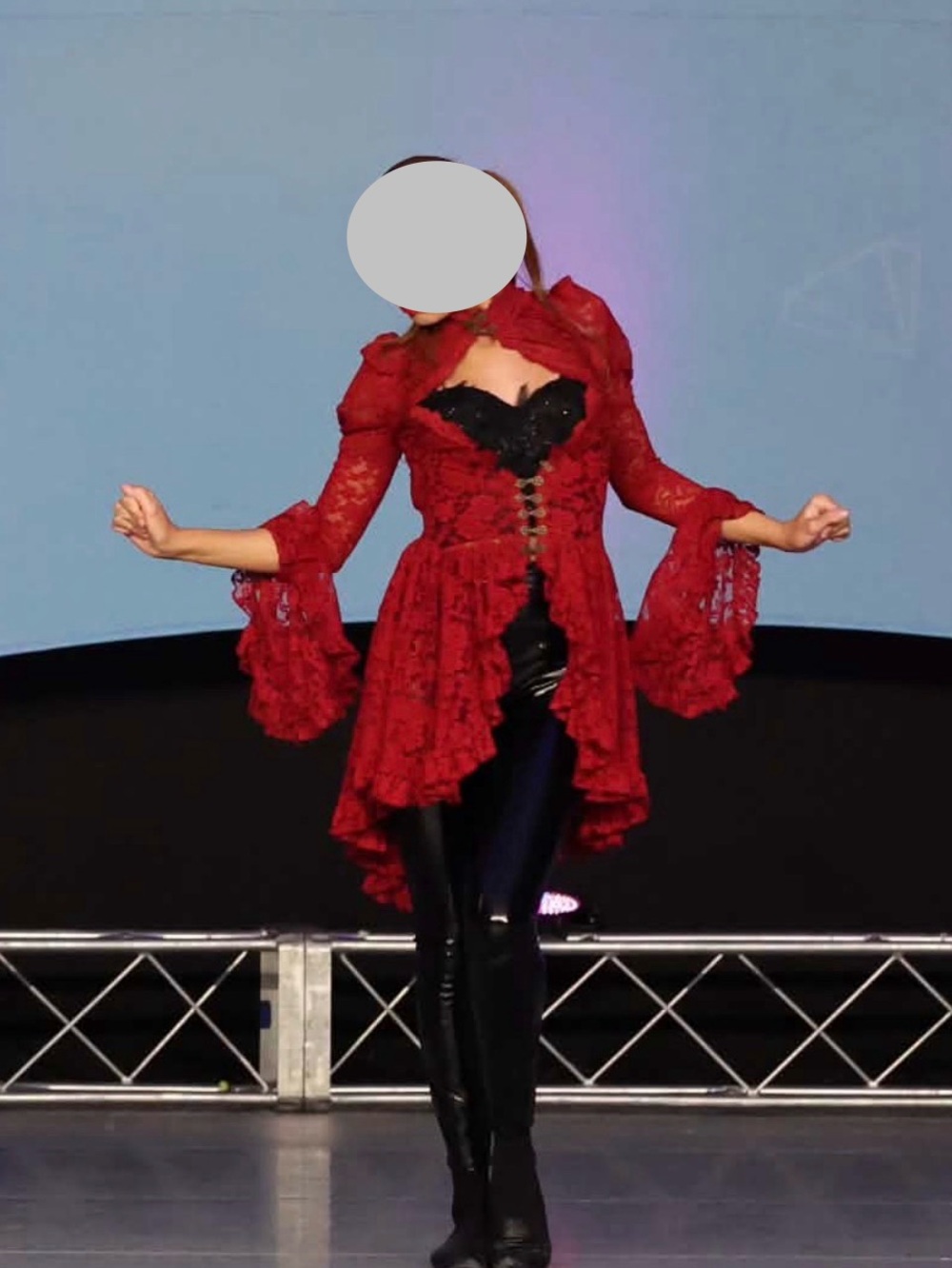 Red/black Dracula costume
